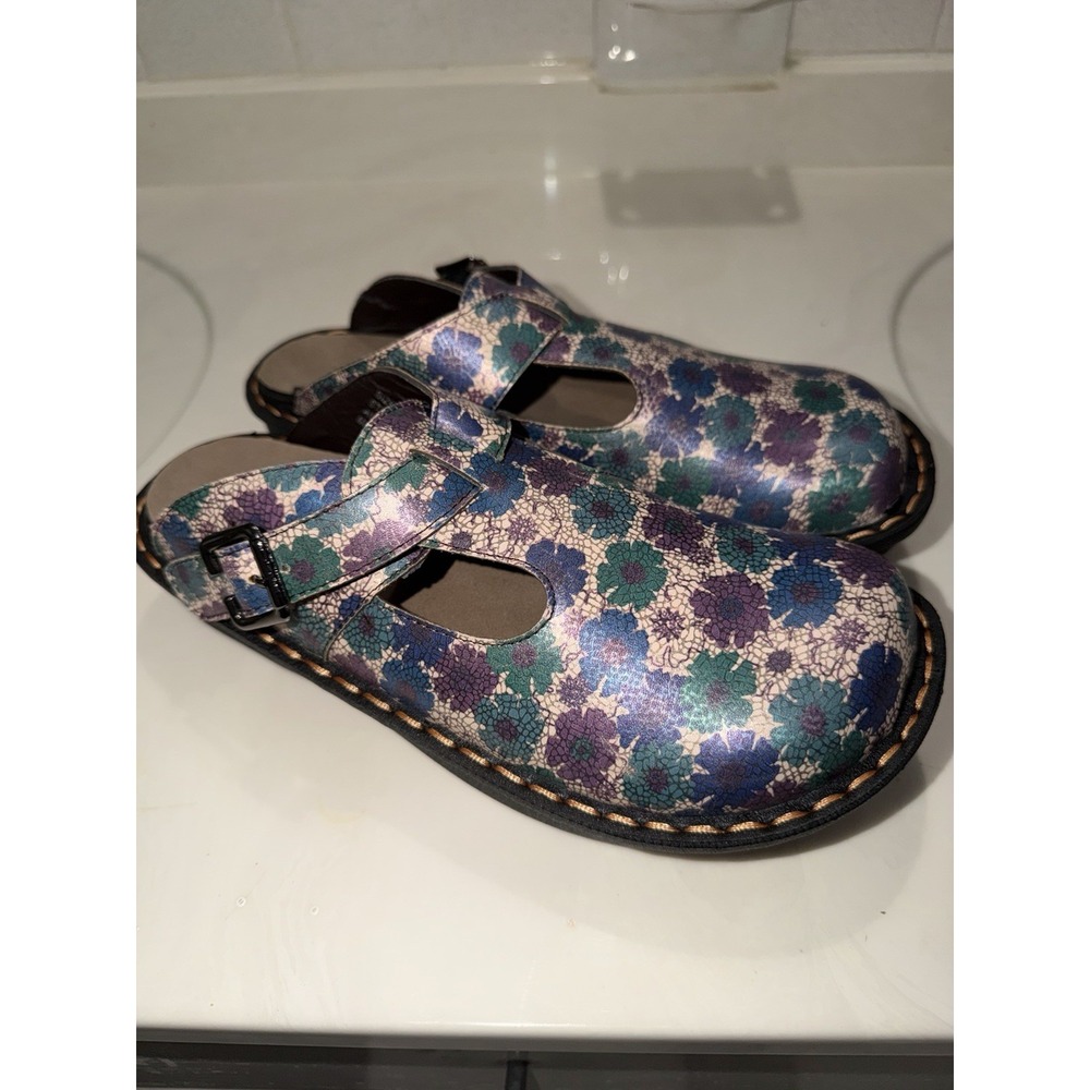 Ingaro Happy Nursing Shoes Slides Clogs Size 8.5 Women Multicolor Slip Resistant - Picture 3 of 9